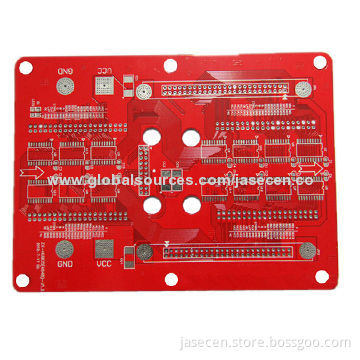Lead free HAL PCB with red-solder mask, line width with 3mil
